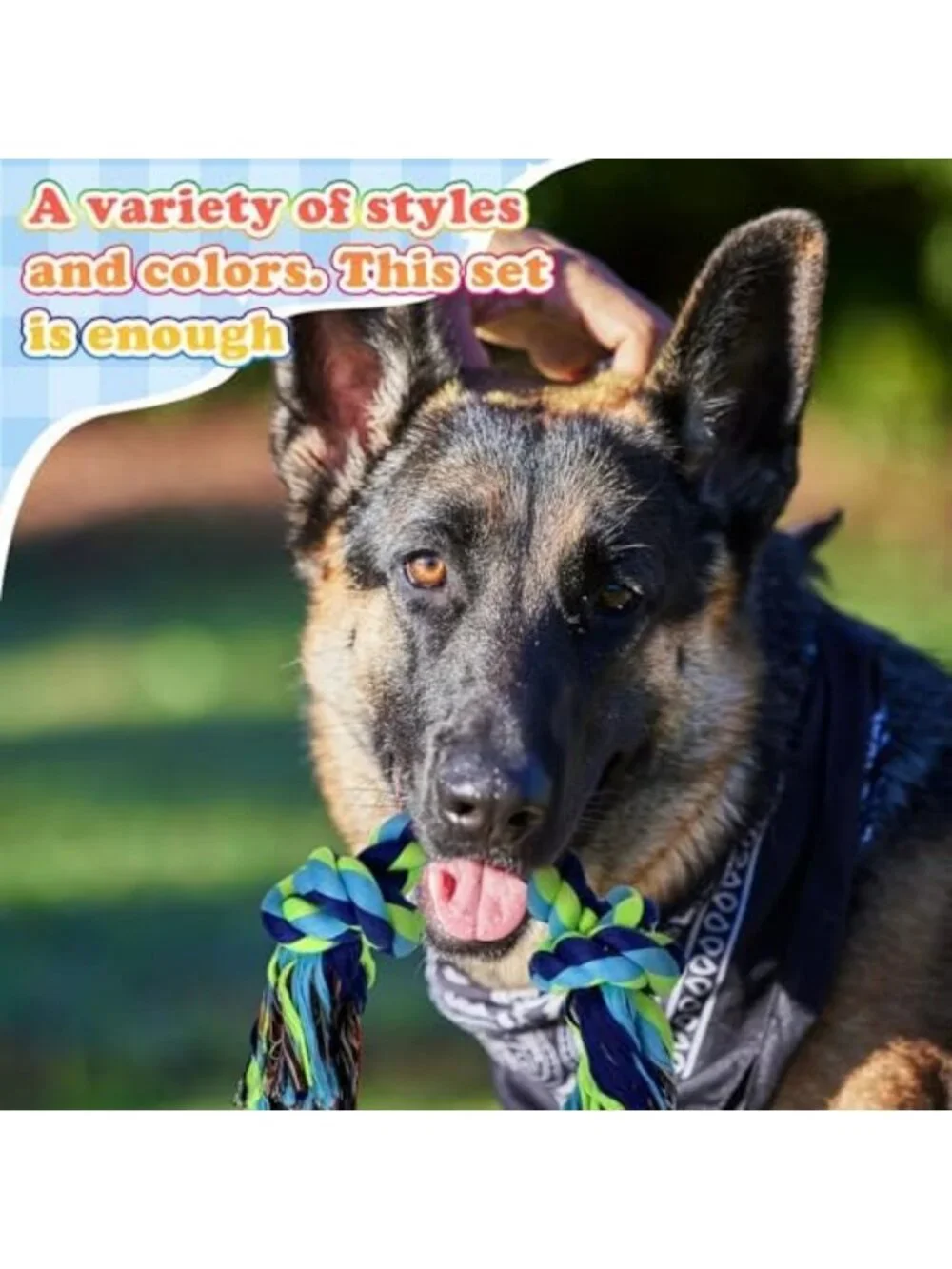15 Pcs Heavy Duty Dog Rope Toys for Aggressive Chewers - Durable Tug Toys